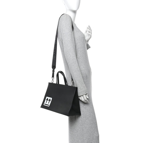 Calfskin Medium Box Bag Black