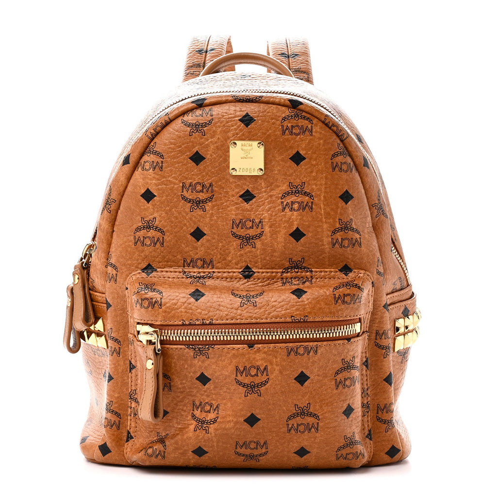 Visetos Small Side Stud Stark Backpack Cognac