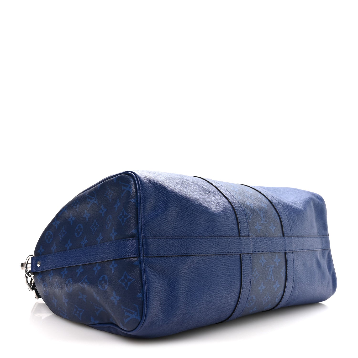 Taiga Monogram Eclipse Keepall Bandouliere 50 Pacific Blue