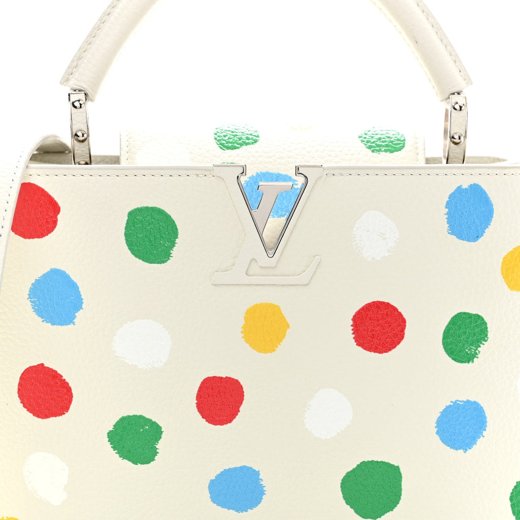 LV X YK Taurillon Capucines BB White