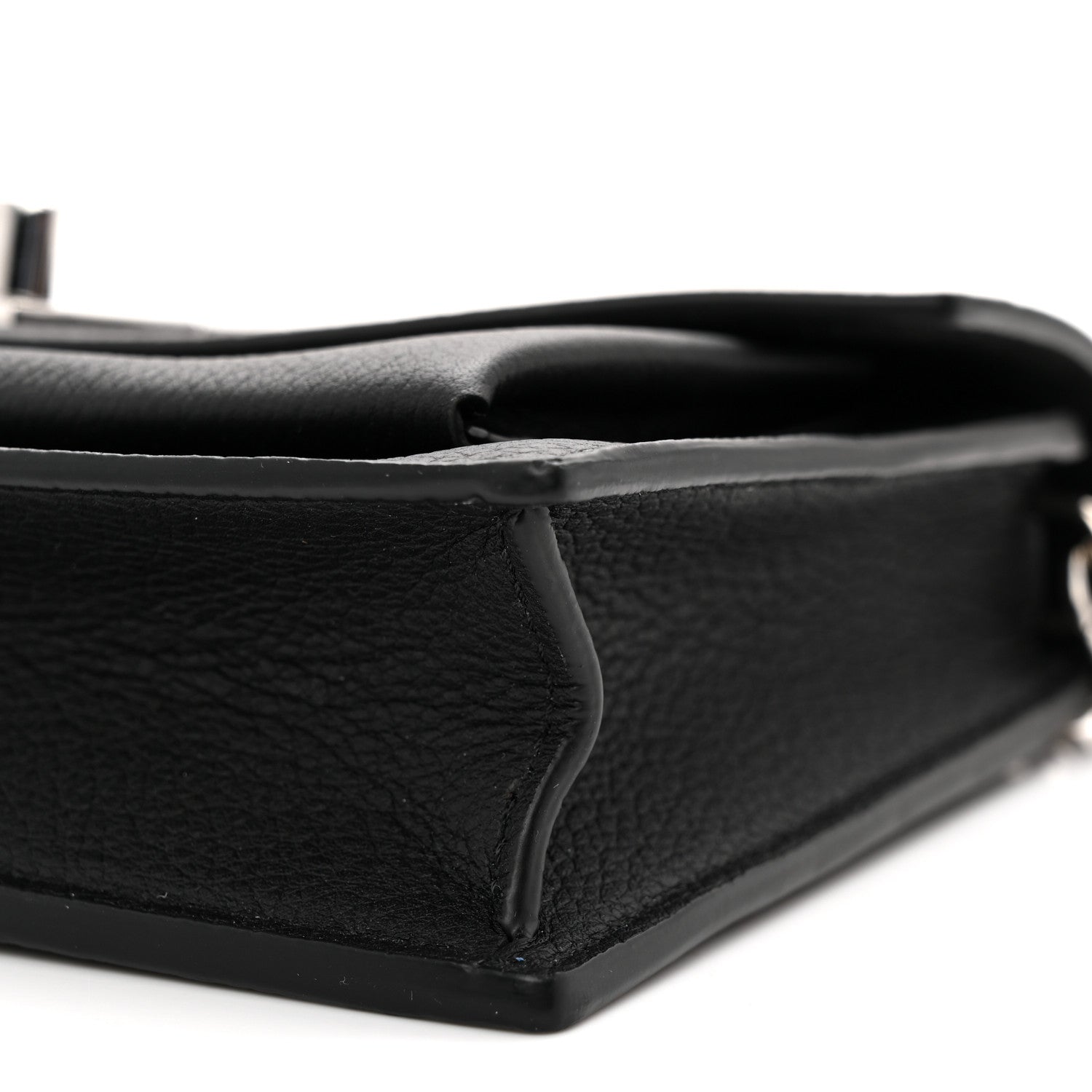 Soft Calfskin My Lockme Chain Pochette Black