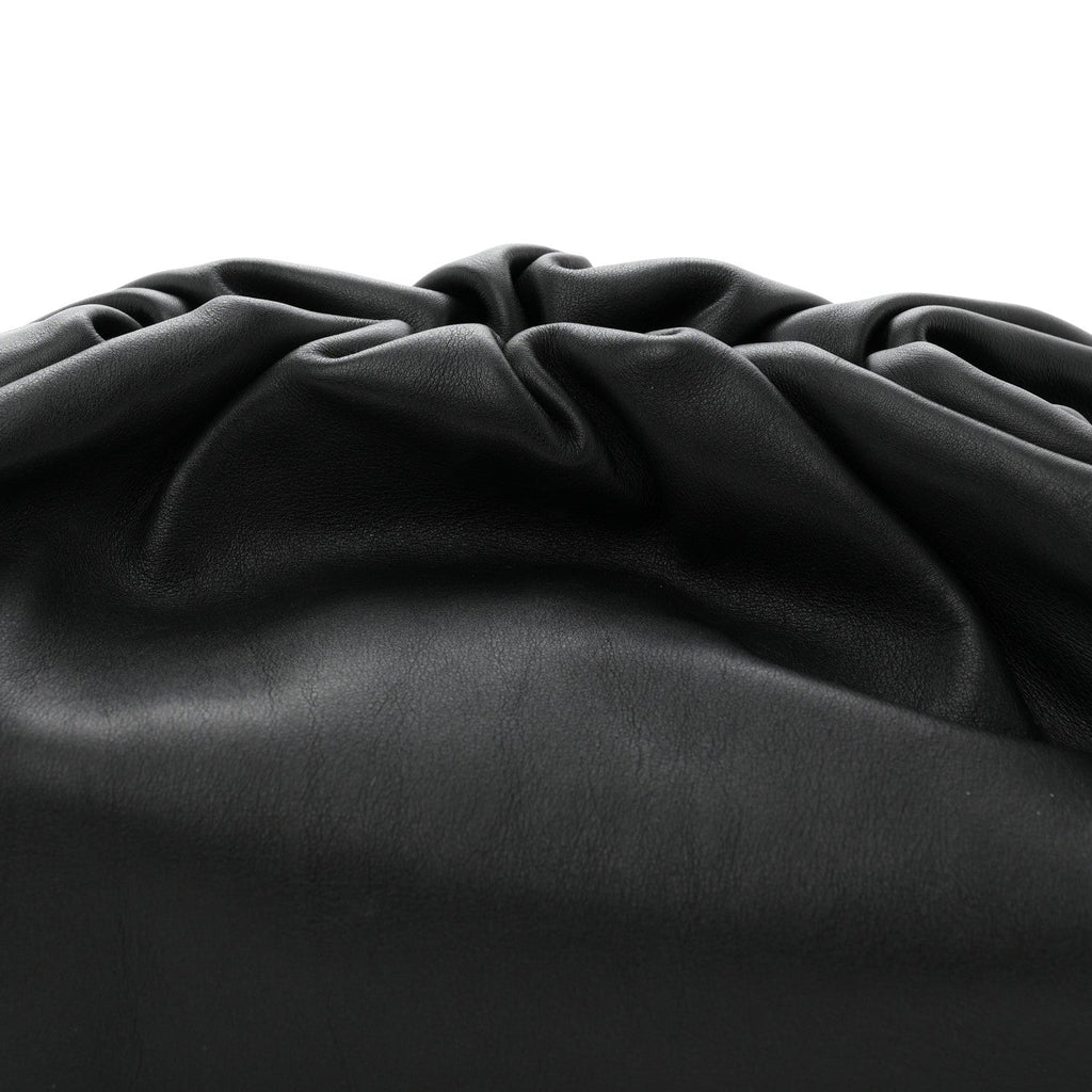 Smooth Butter Calf The Pouch Oversized Clutch Black