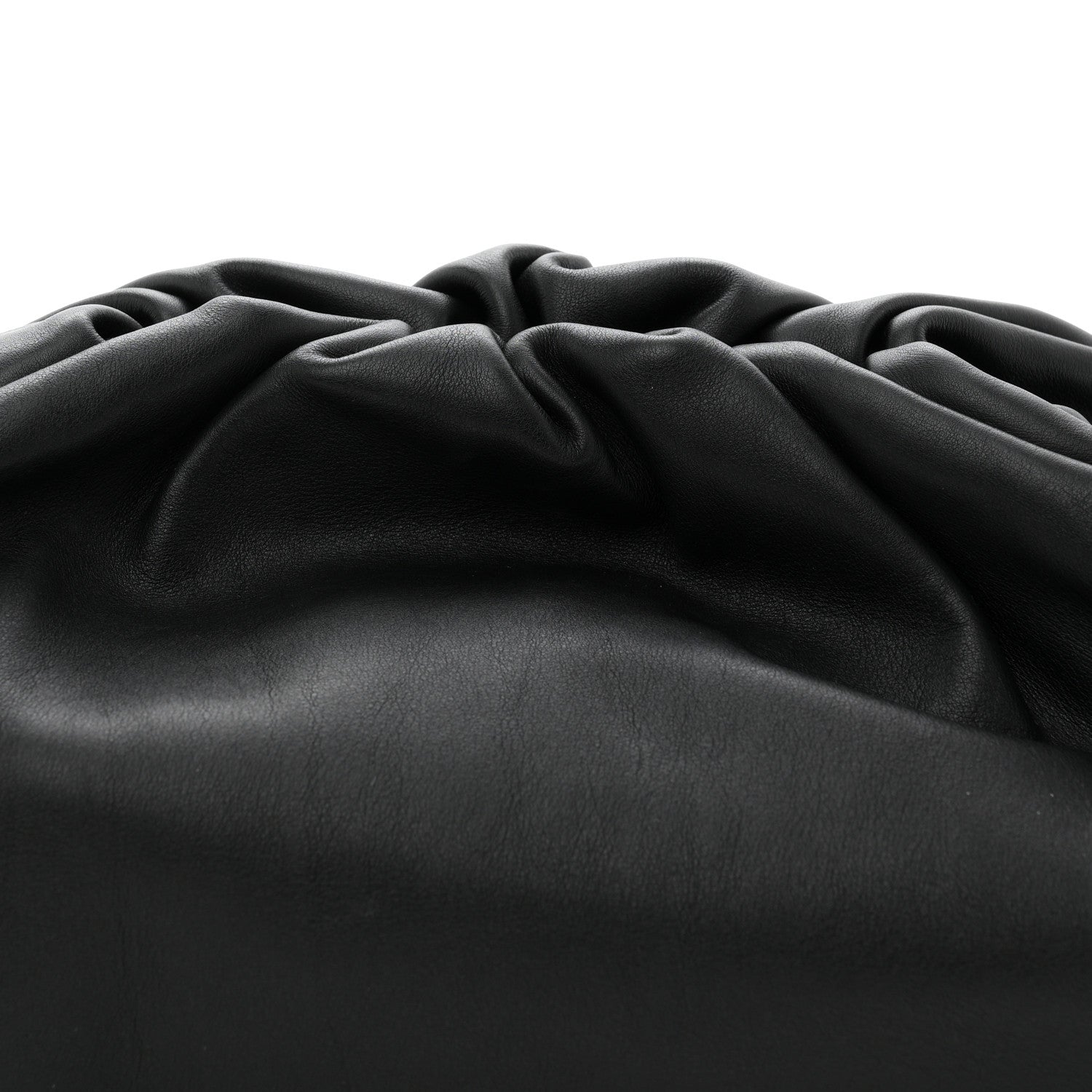 Smooth Butter Calf The Pouch Oversized Clutch Black