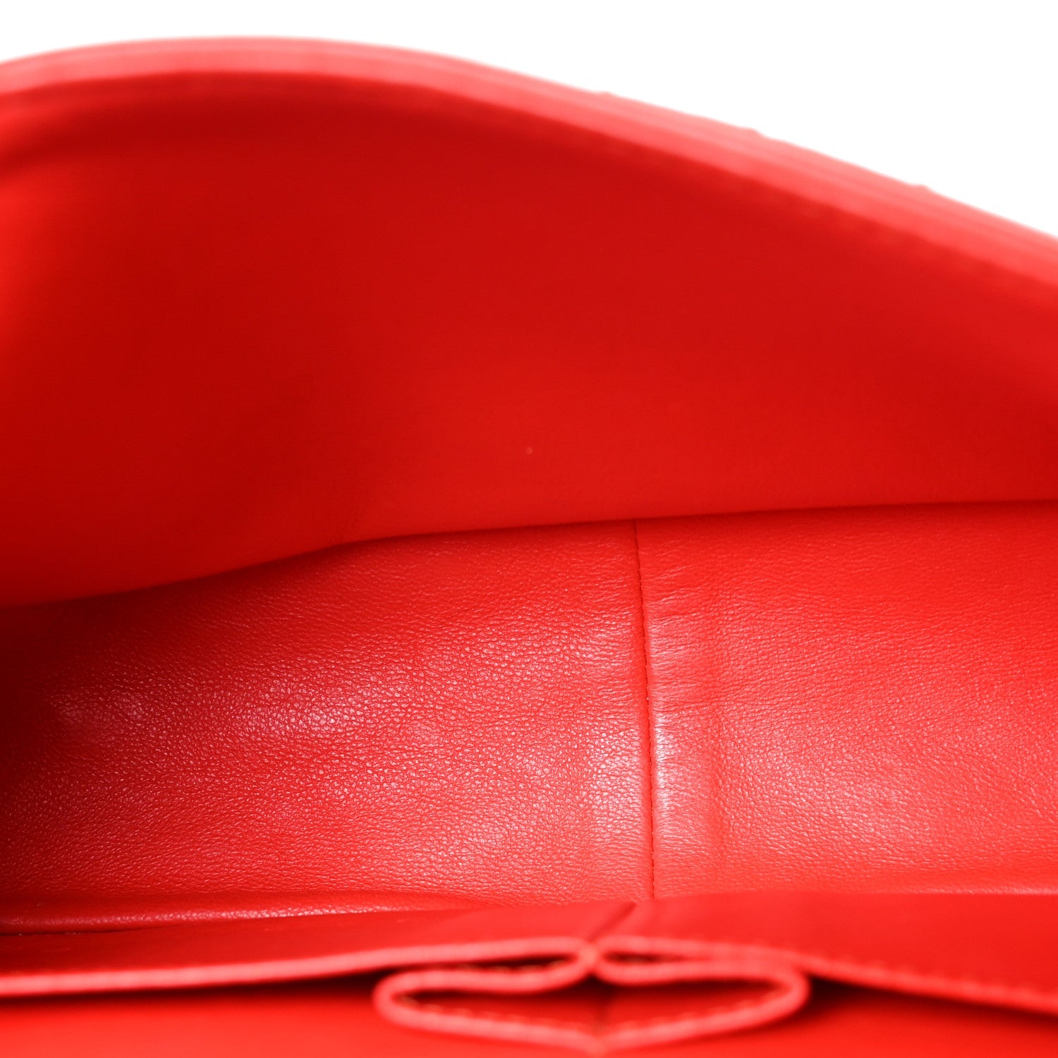Distressed Patent Quilted 2.55 Reissue Flap Red