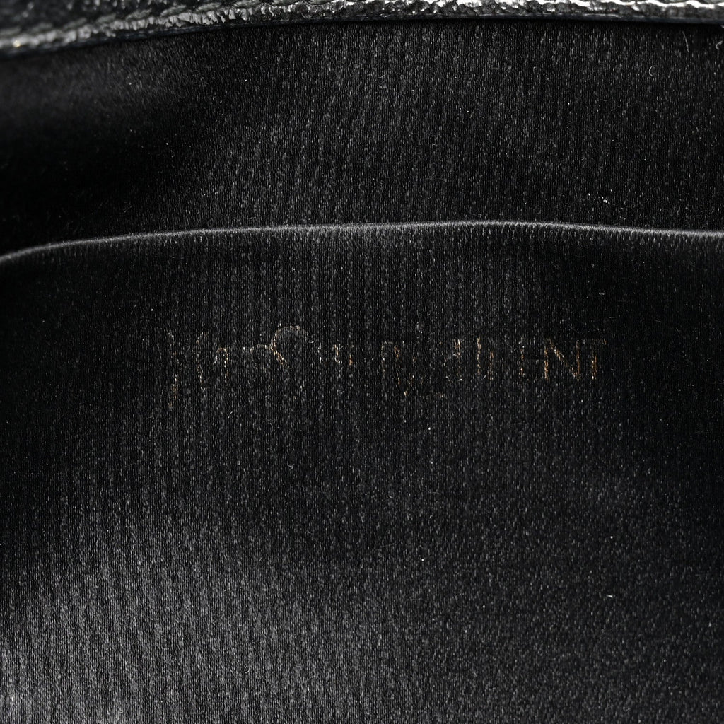 Textured Patent Monogram Large Belle De Jour Clutch Black