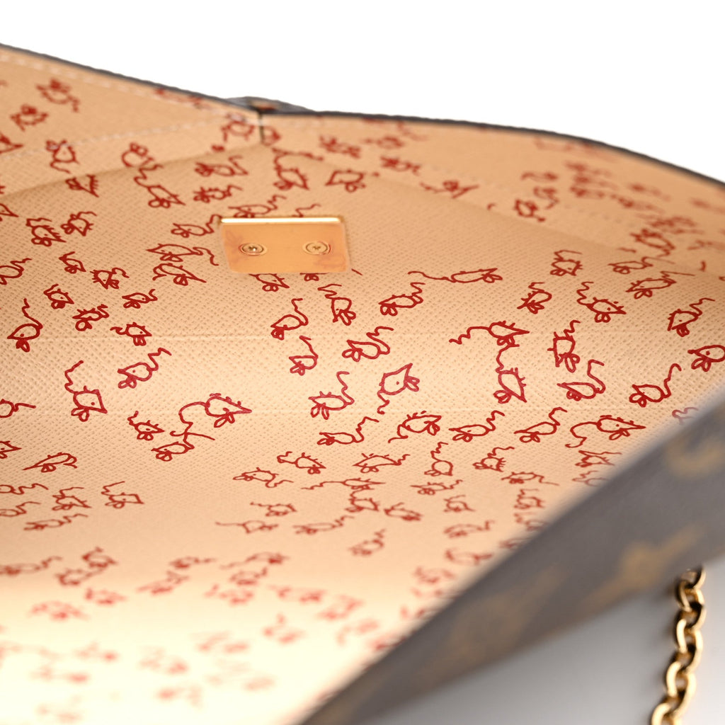 Monogram Grace Coddington Kirigami Organizer On Chain Beige