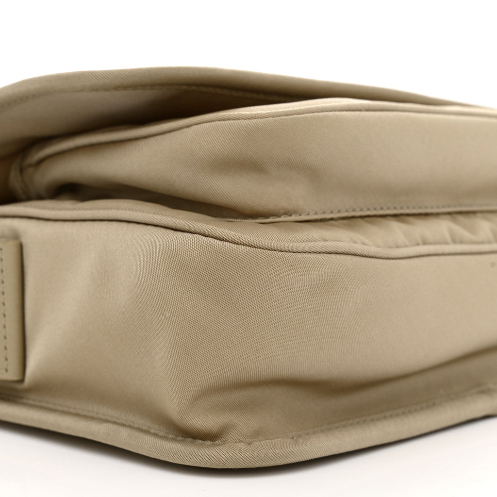 Econyl Nylon Small Niki Messenger Gray Hay
