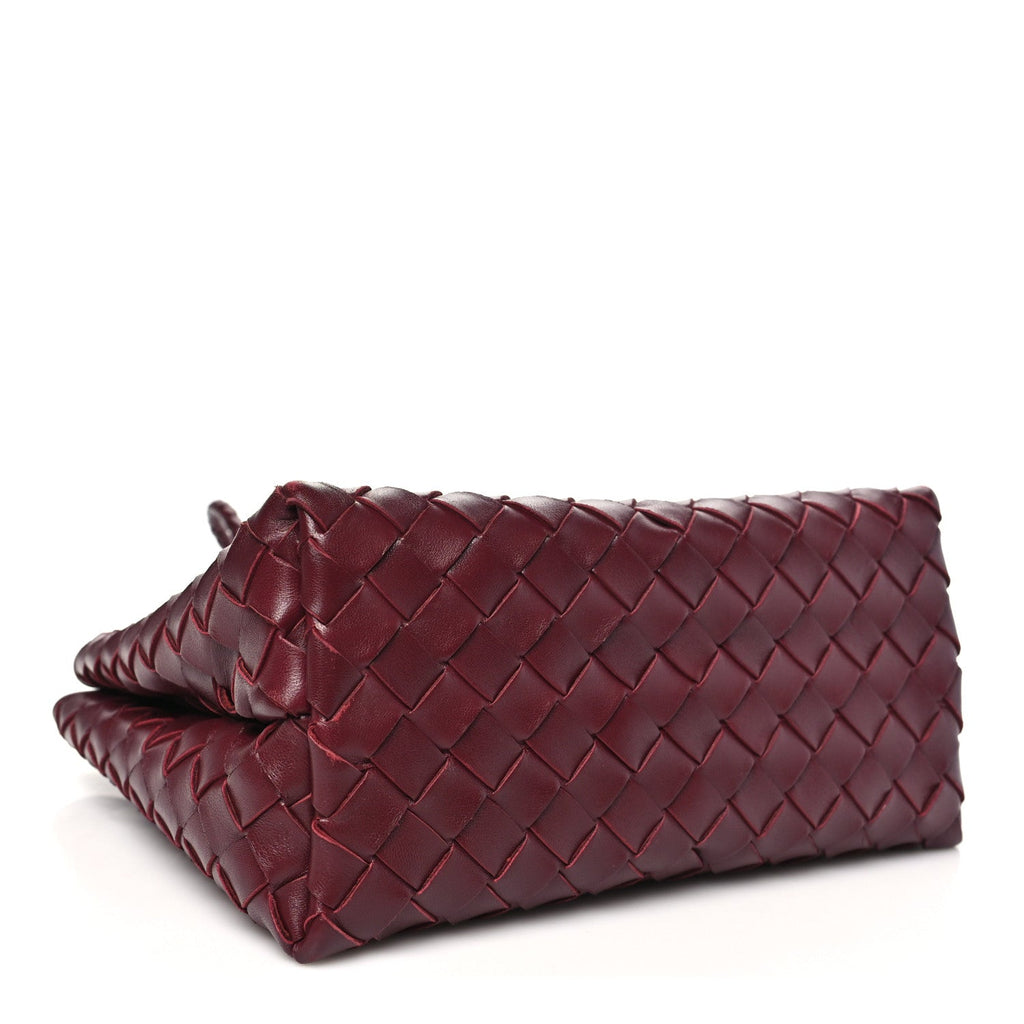 Nappa Intrecciato Small Andiamo Shoulder Bag Barolo