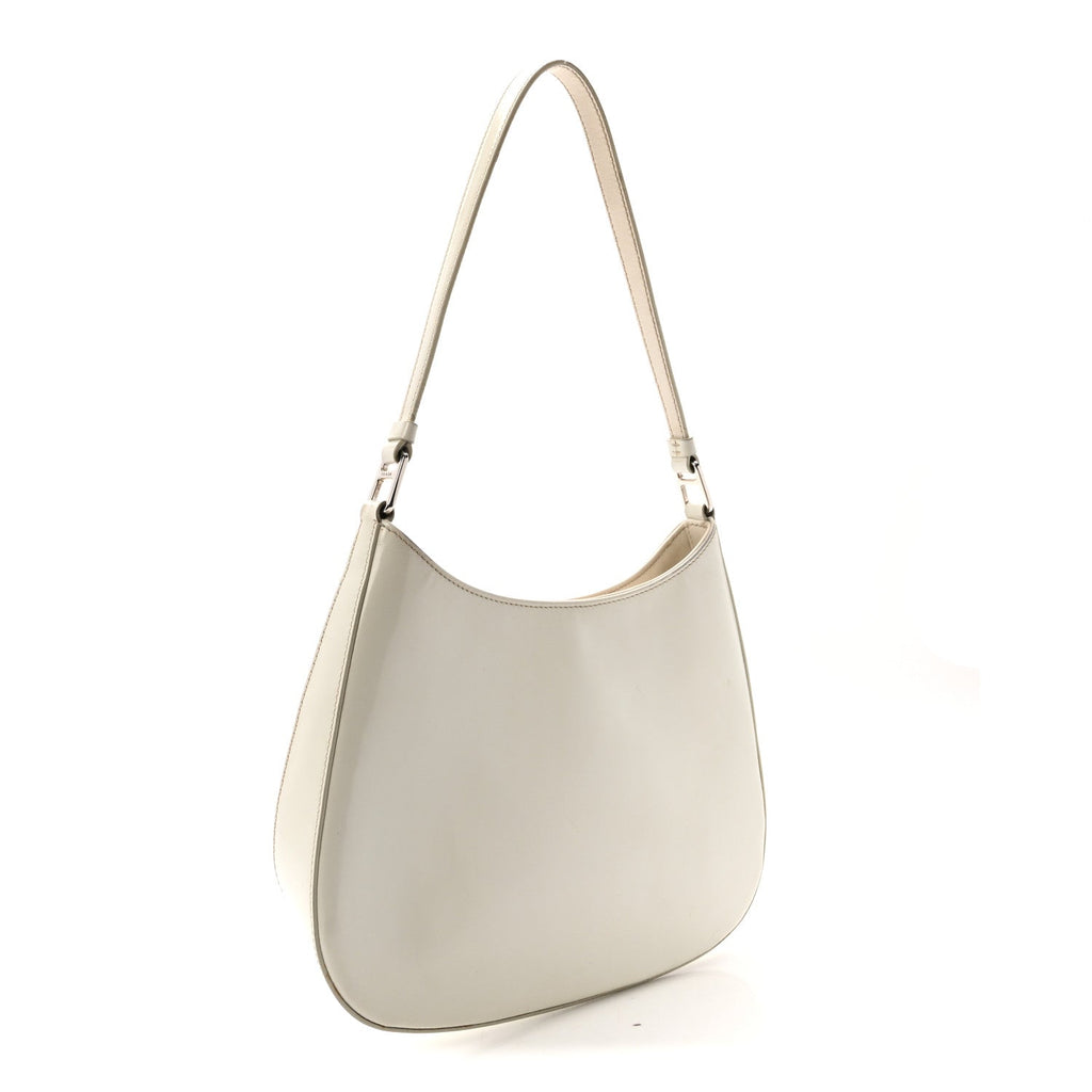 Spazzolato Cleo Shoulder Bag White
