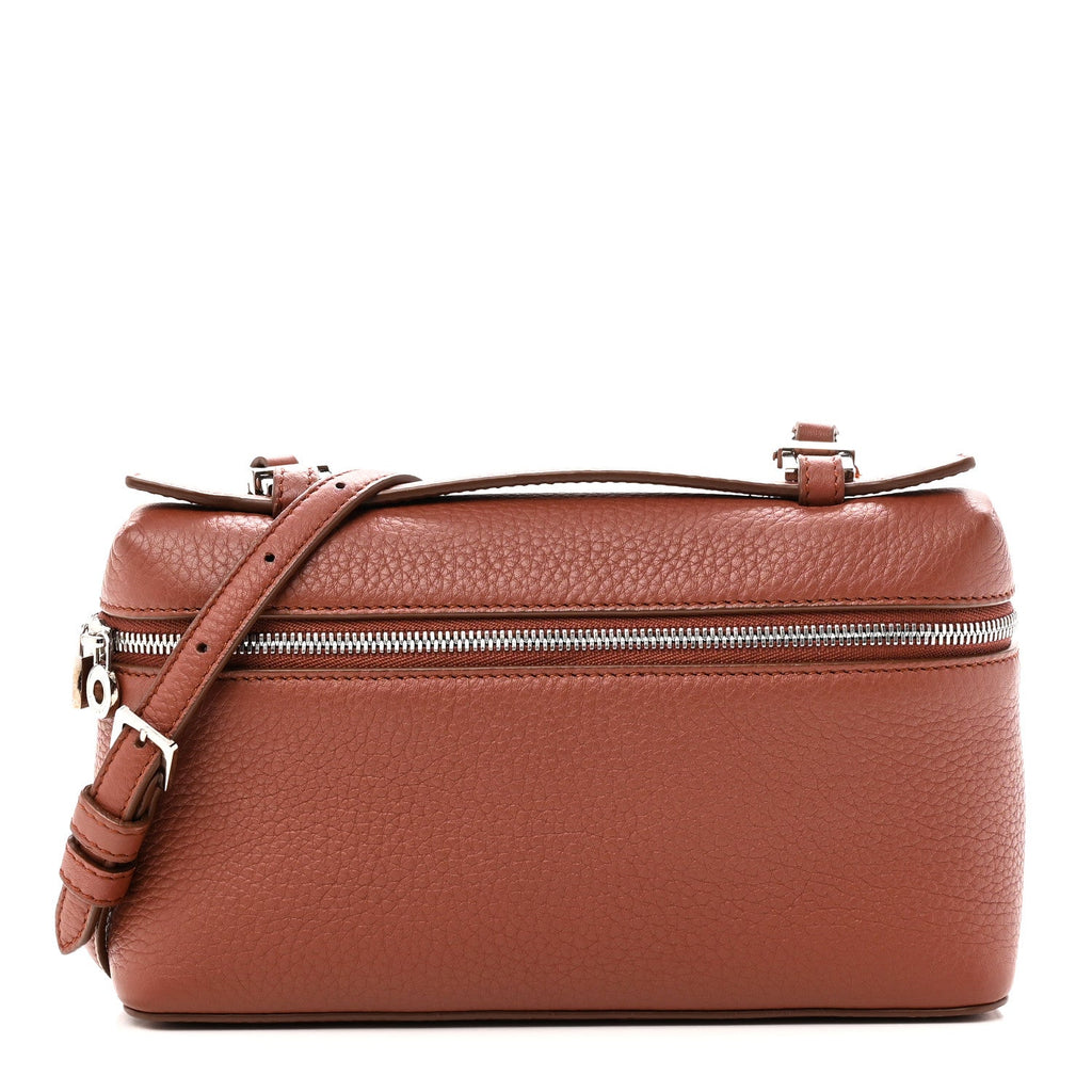 Grained Calfskin L19 Extra Pocket Pouch Kummel