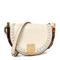 Vitello King Plexiglass Moonlight Shoulder Bag White Ice