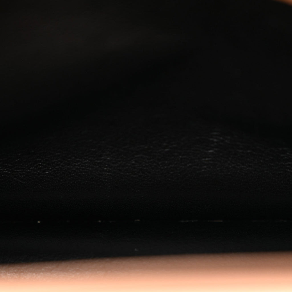 Grain De Poudre Matelasse Chevron Monogram Envelope Chain Wallet Cork