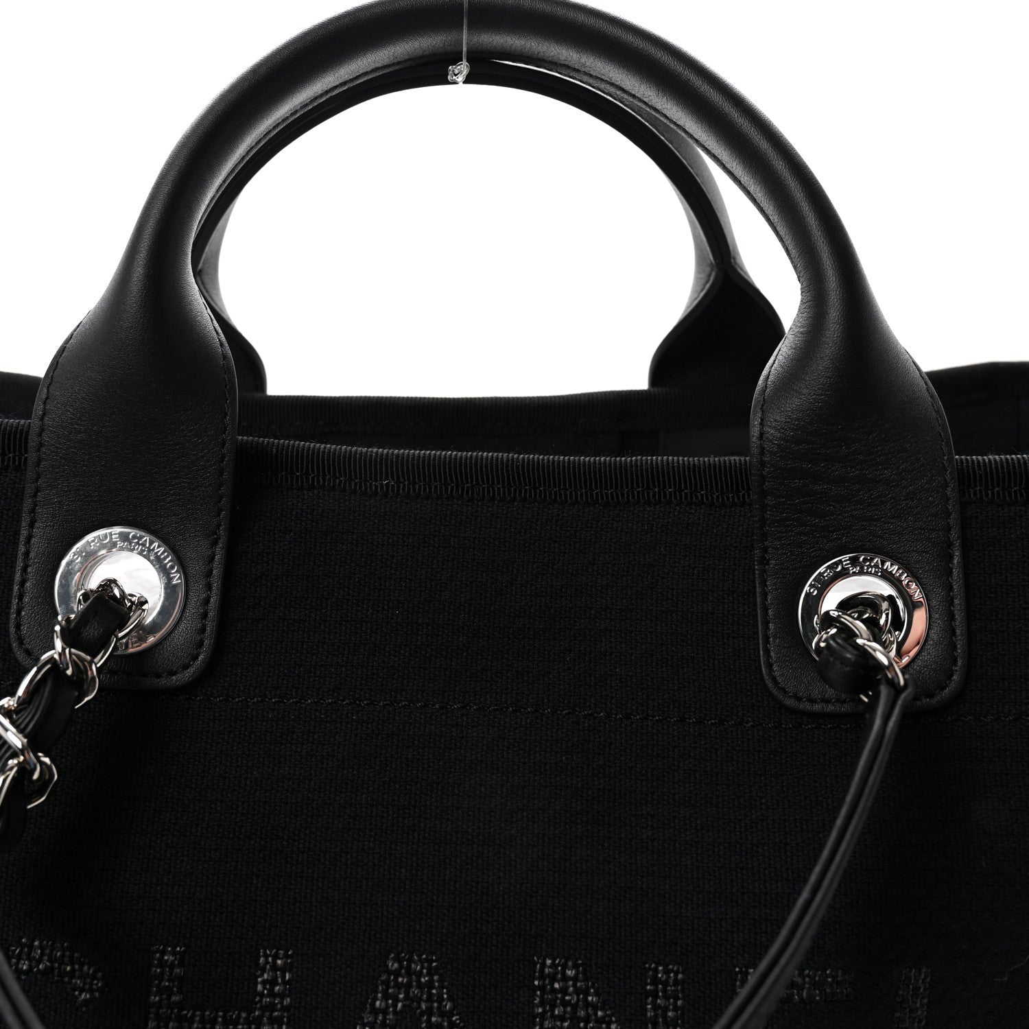 Mixed Fibers Medium Deauville Tote Black