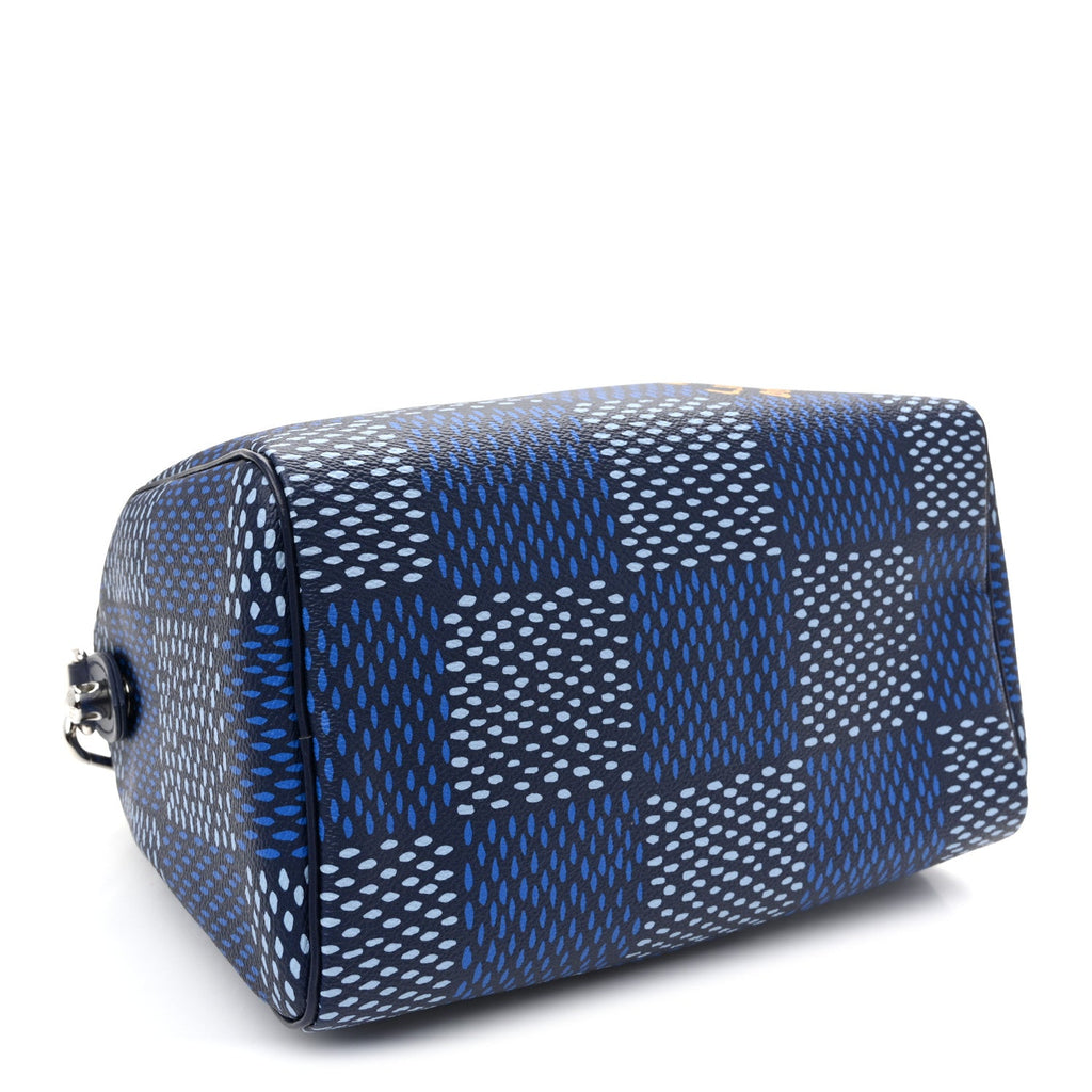 Damier Heritage Speedy Bandouliere 25 Blue