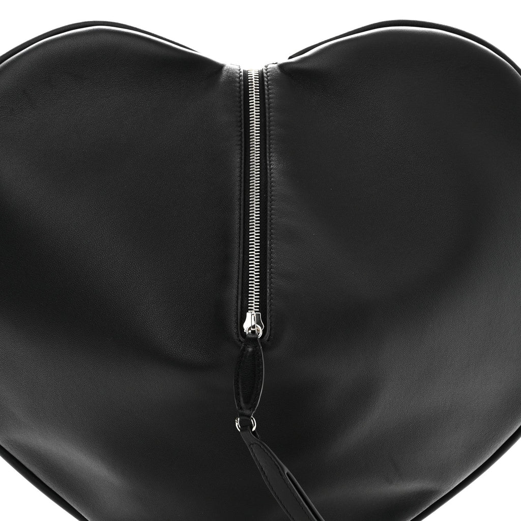 Lambskin Le Coeur Soft Clutch Black