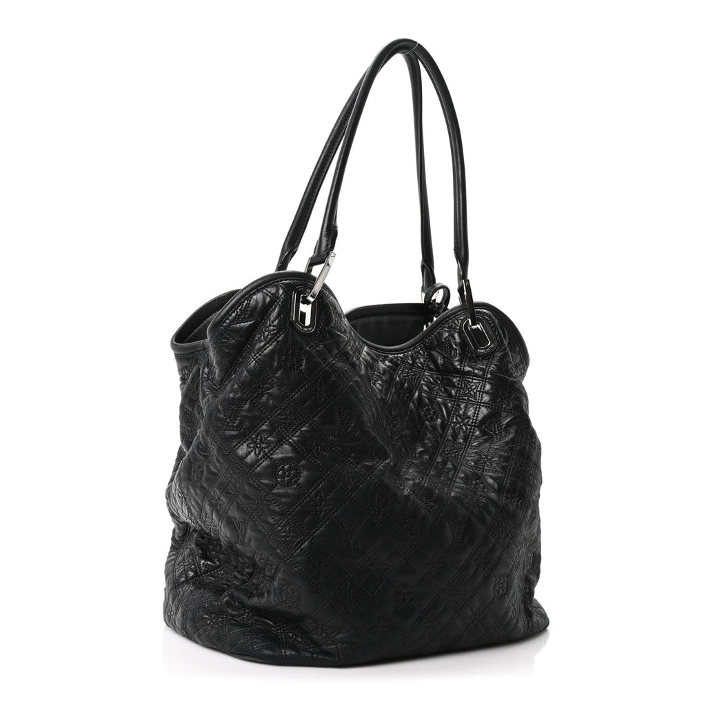 Monogram Lambskin Antheia Lilia GM Black