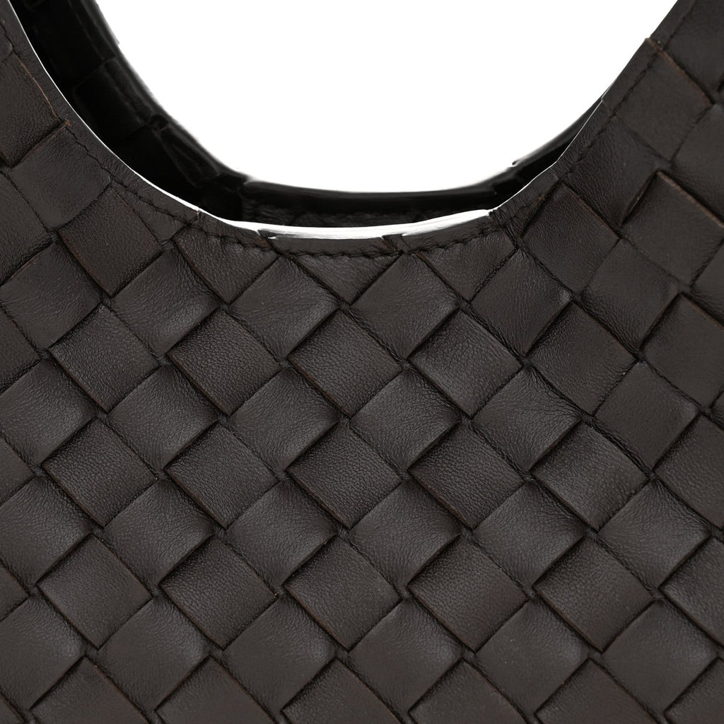 Nappa Intrecciato Small Campana Shoulder Bag Fondant