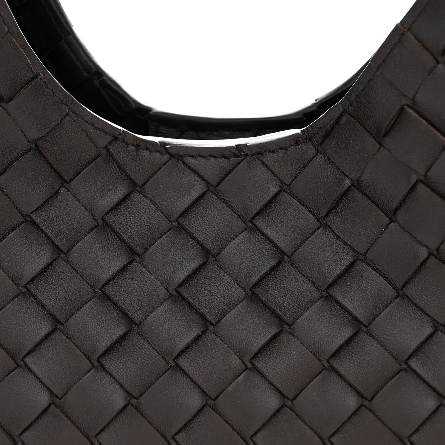 Nappa Intrecciato Small Campana Shoulder Bag Fondant