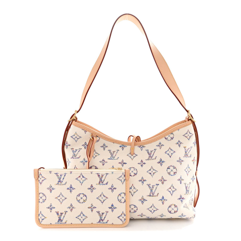 Monogram Jacquard CarryAll PM Multicolor Beige