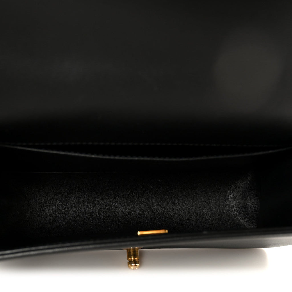 Calfskin Quilted Medium Boy Flap Black