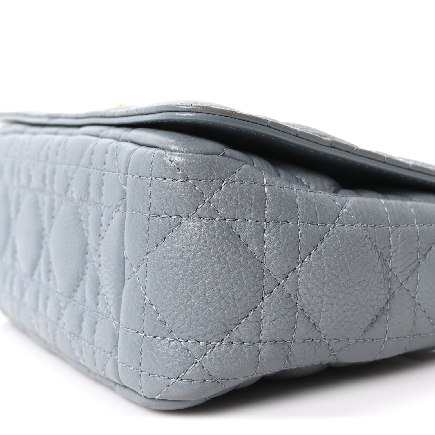 Calfskin Cannage Small Caro Bag Cloud Blue