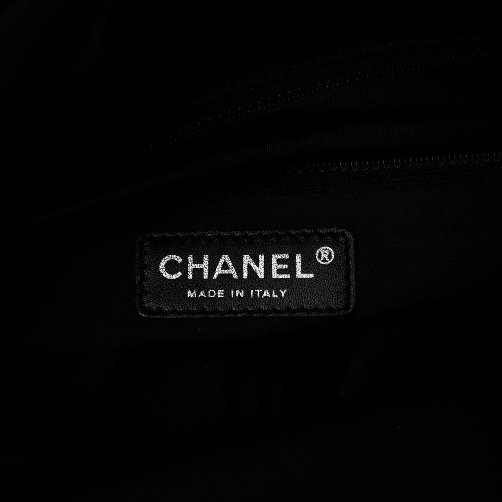 Vinyl Quilted Large Paris Biarritz Tote Black