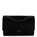 Aged Calfskin Quilted 2.55 Reissue 226 Flap Black