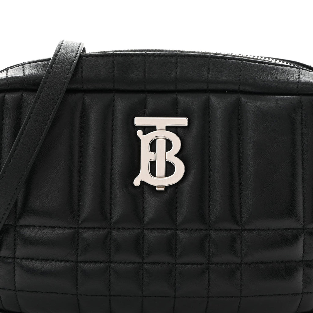 Calfskin Quilted Small Lola Camera Bag Black