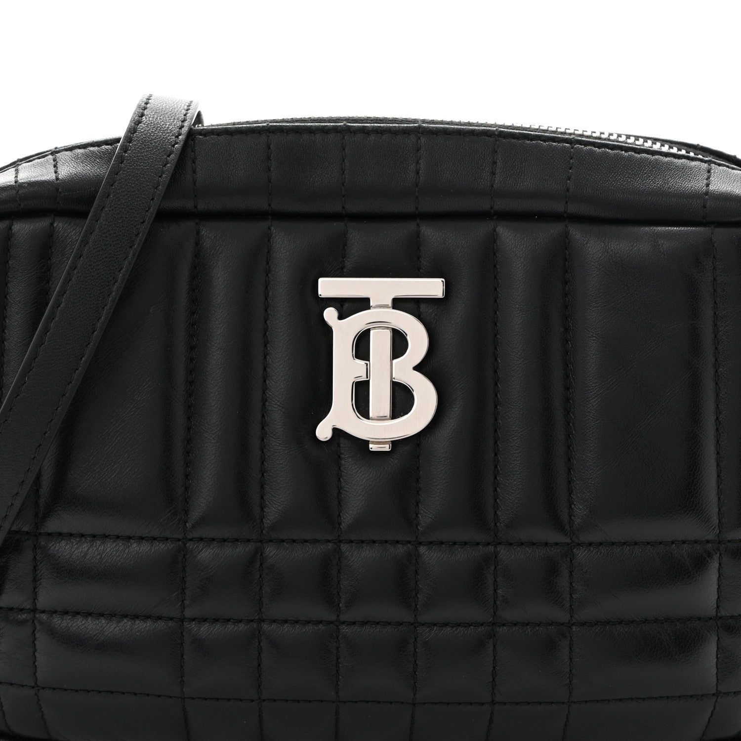 Calfskin Quilted Small Lola Camera Bag Black