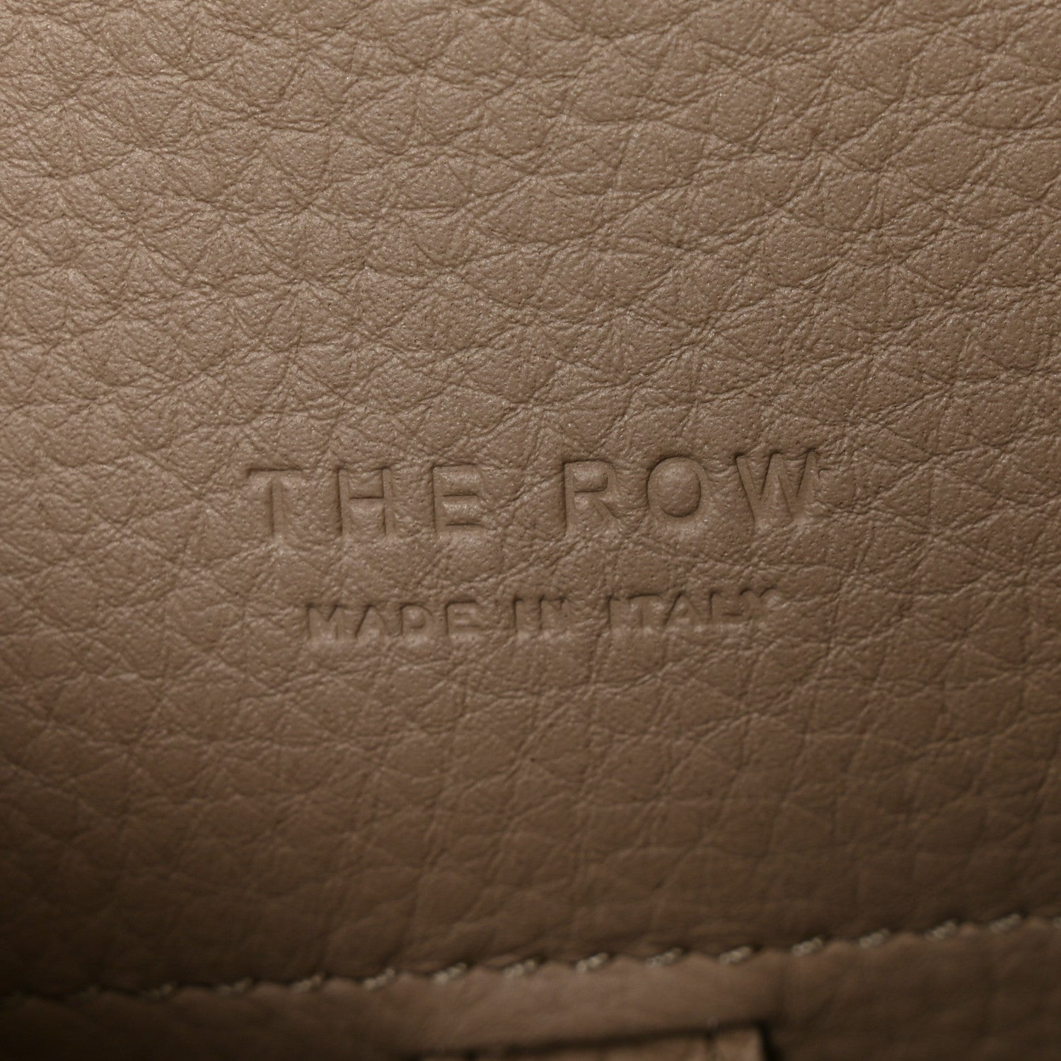 Grained Calfskin Soft Margaux 10 Bag Dark Taupe Dark Taupe