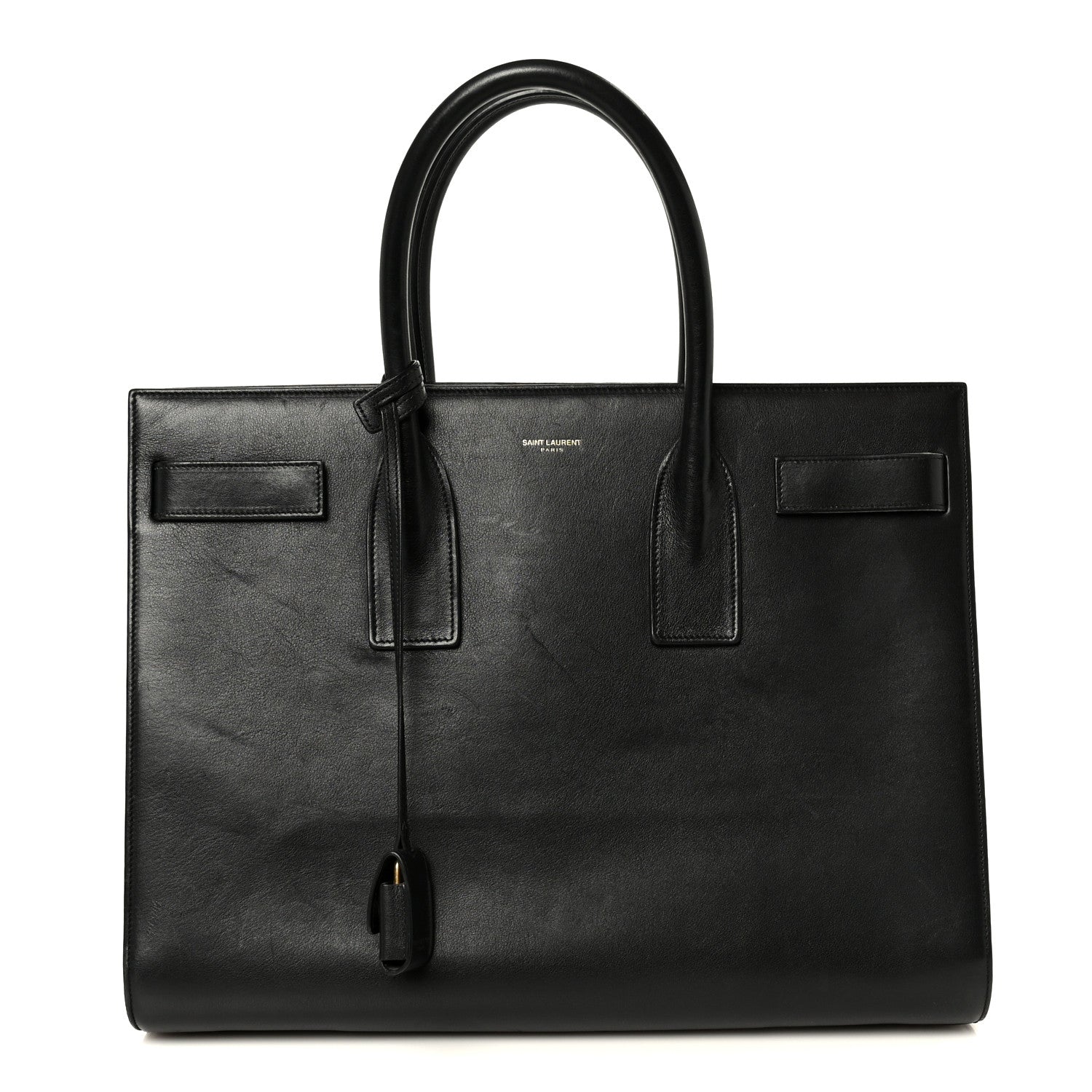 Calfskin Large Sac De Jour Carryall Black