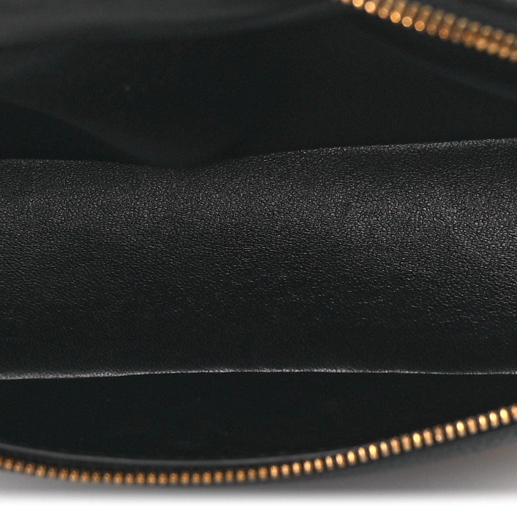 Grained Calfskin L19 Extra Pocket Pouch Black
