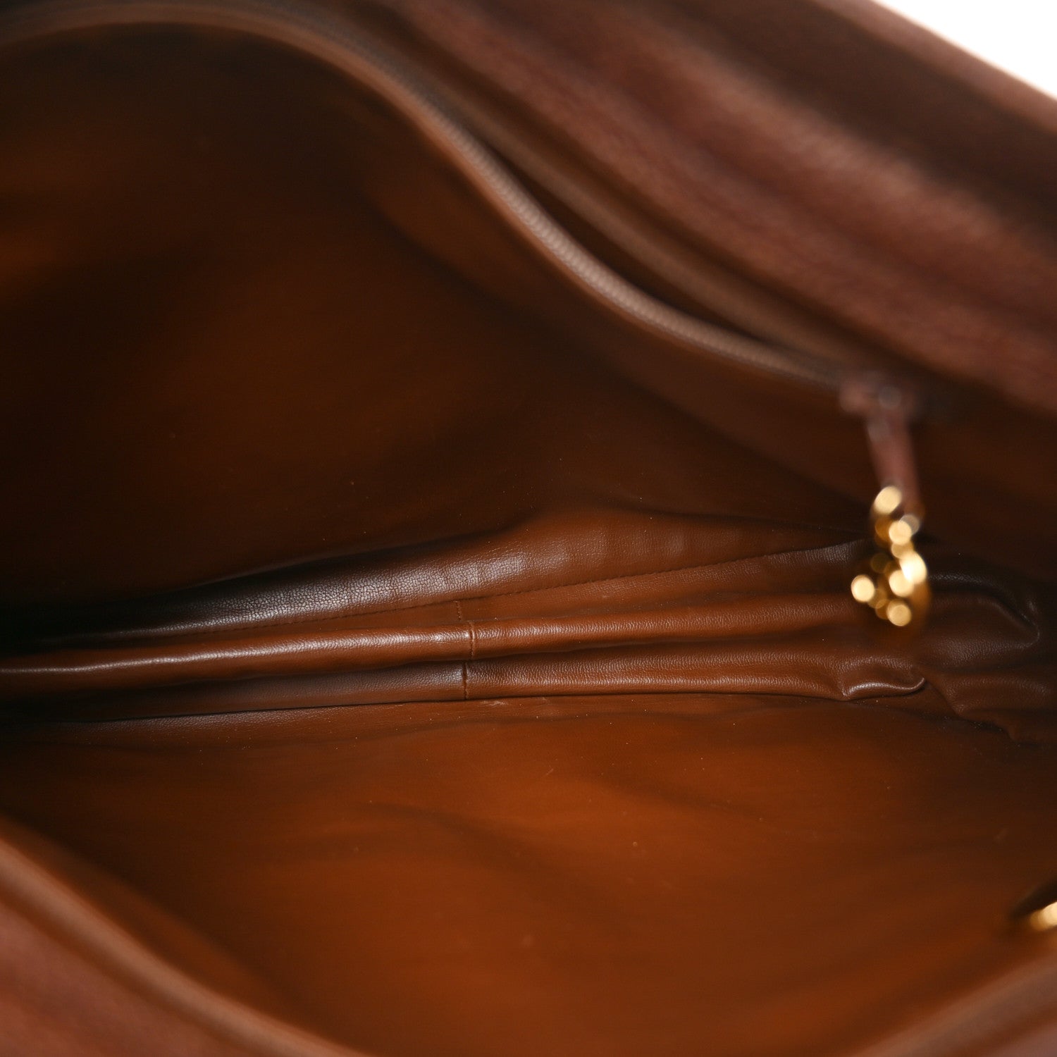 Caviar Triple CC Shoulder Bag  Dark Brown