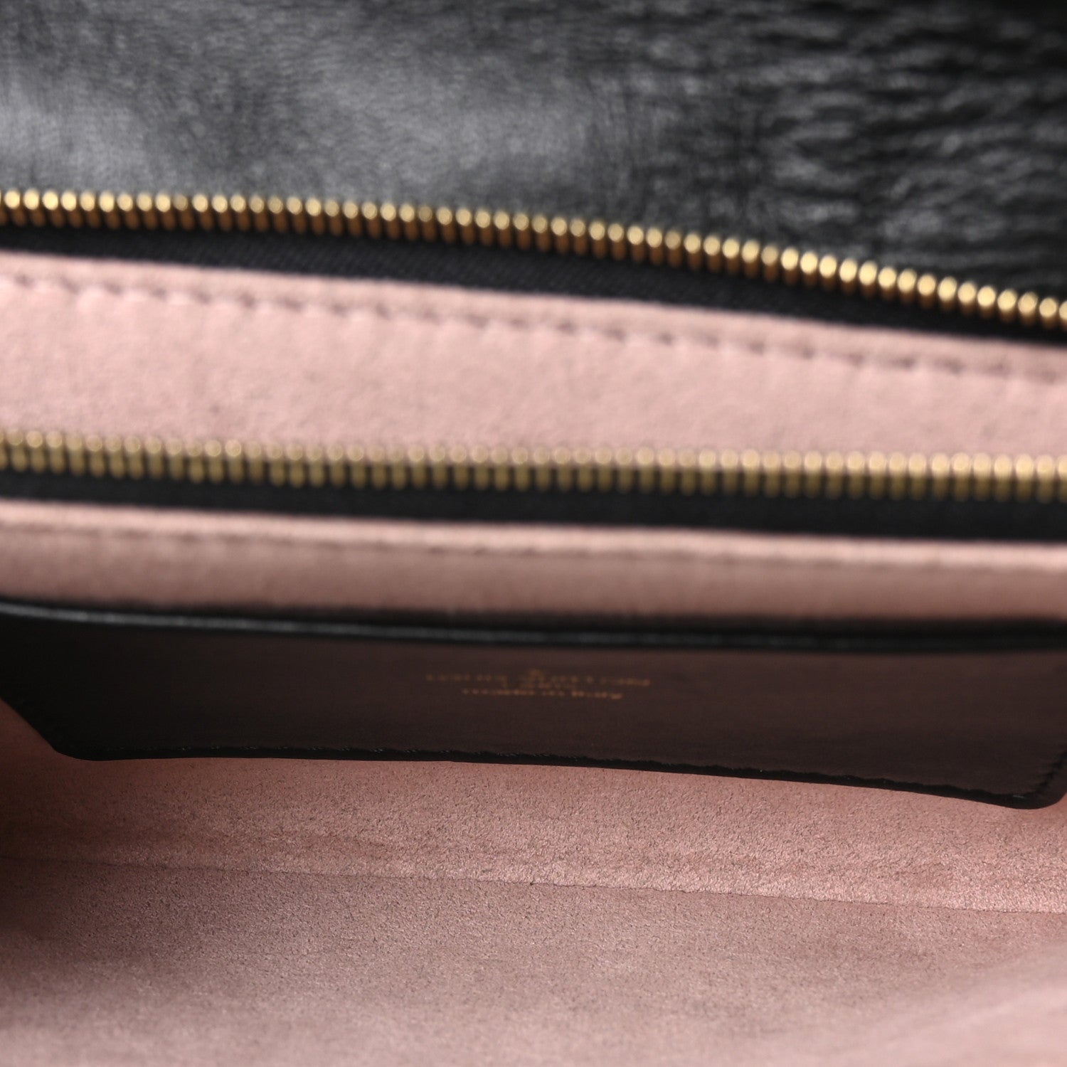 Lambskin Embossed Monogram Pochette Coussin Black