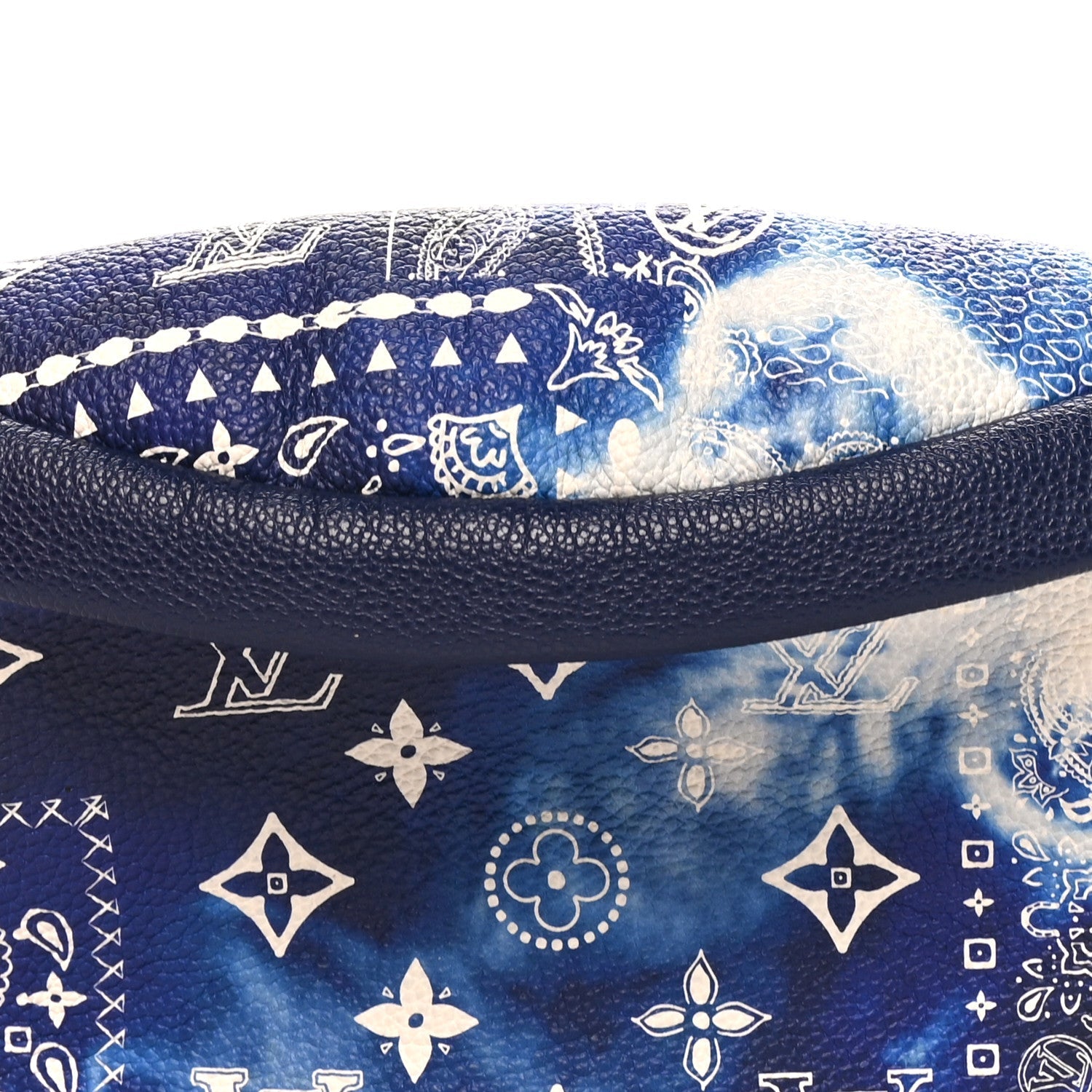 Cowhide Monogram Bandana Discovery Bumbag PM Blue