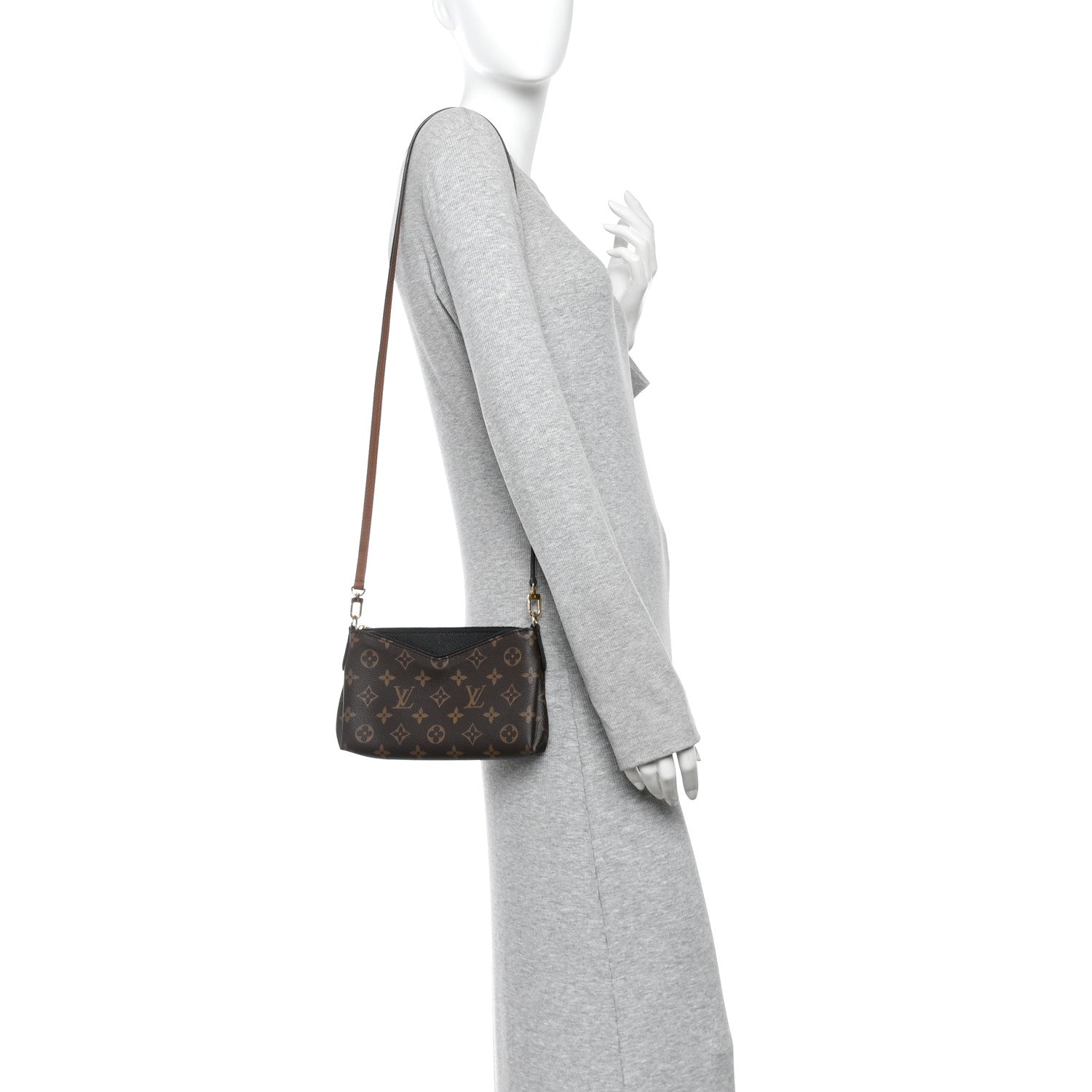 Monogram Pallas Clutch Black
