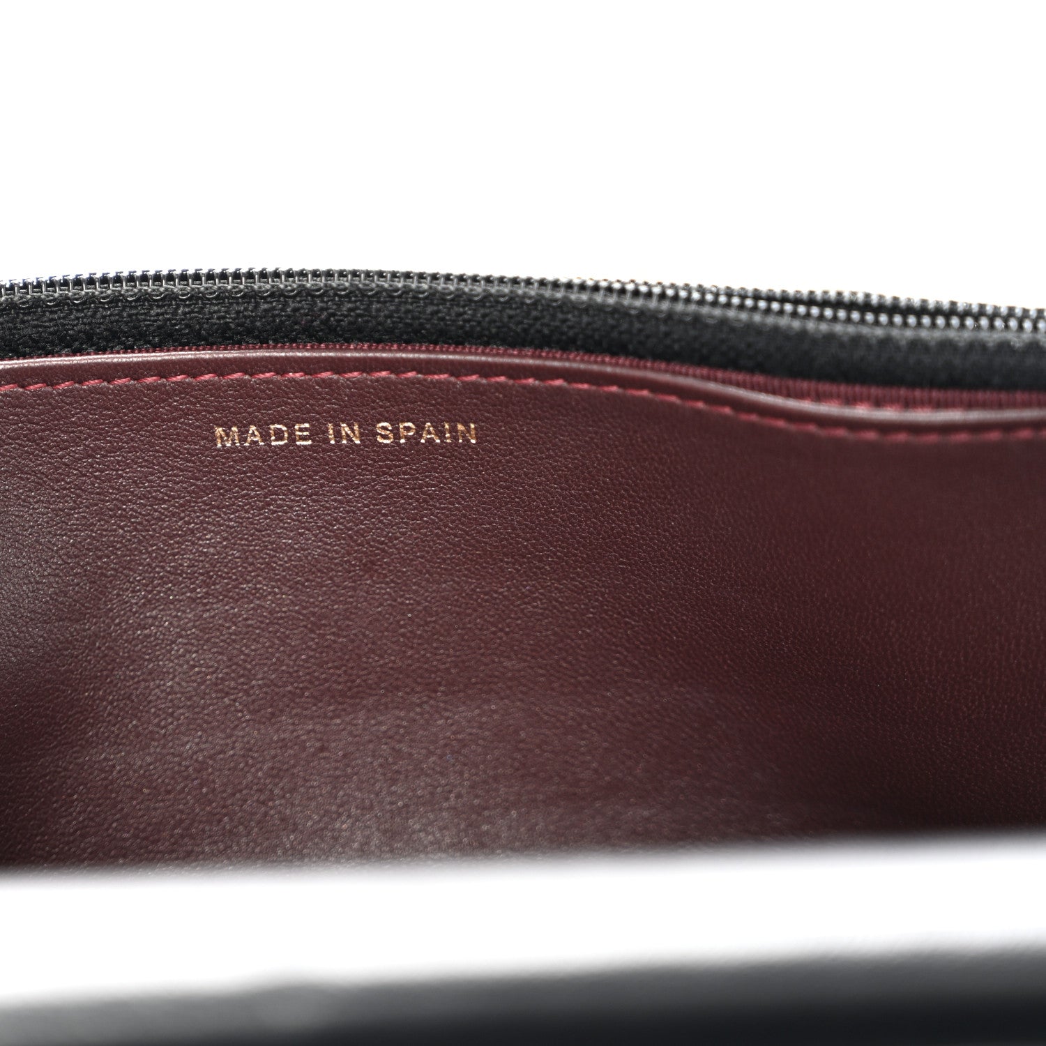 Lambskin Quilted Wallet On Chain WOC Black