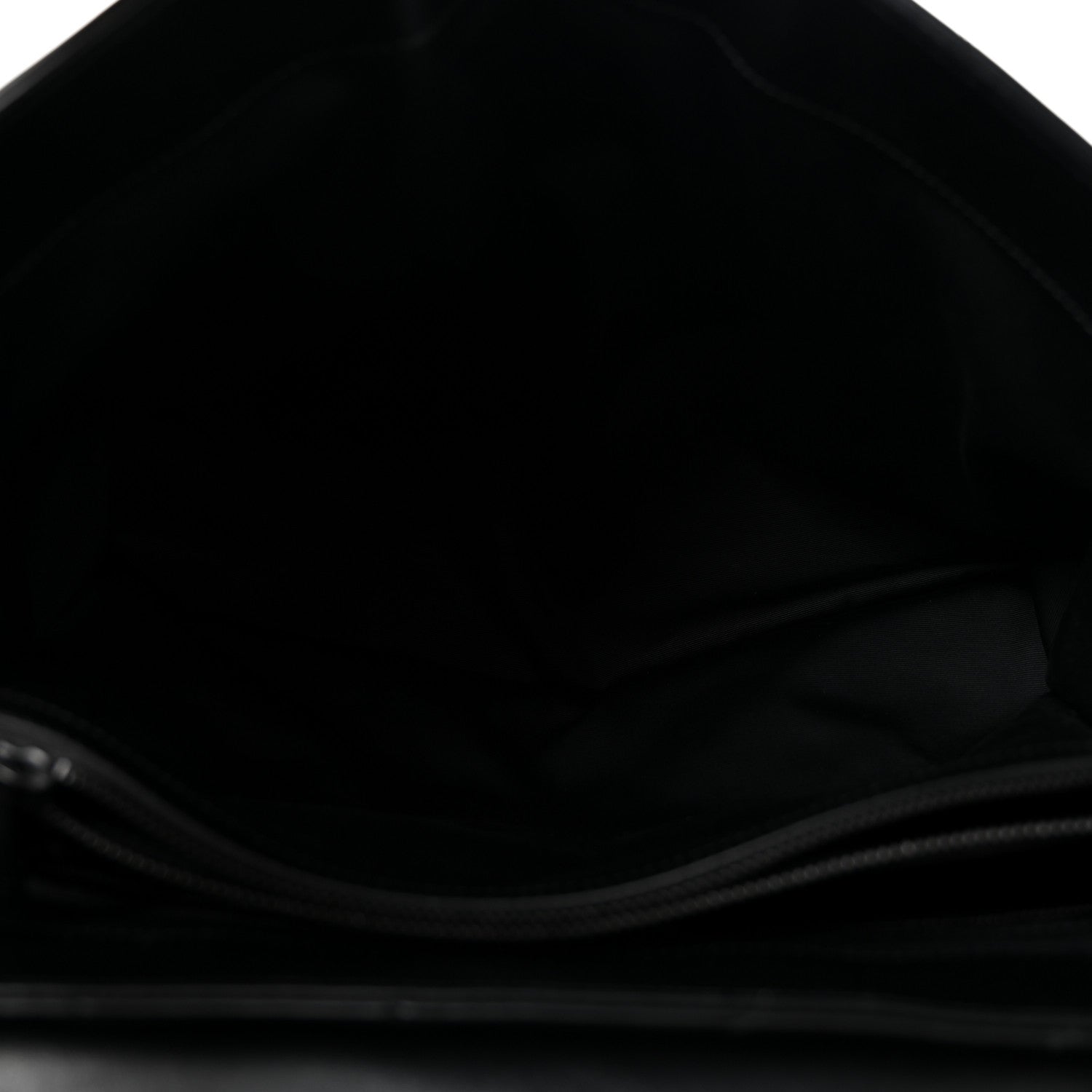 Calfskin Y Quilted Monogram Monochrome Large Loulou Chain Satchel Black