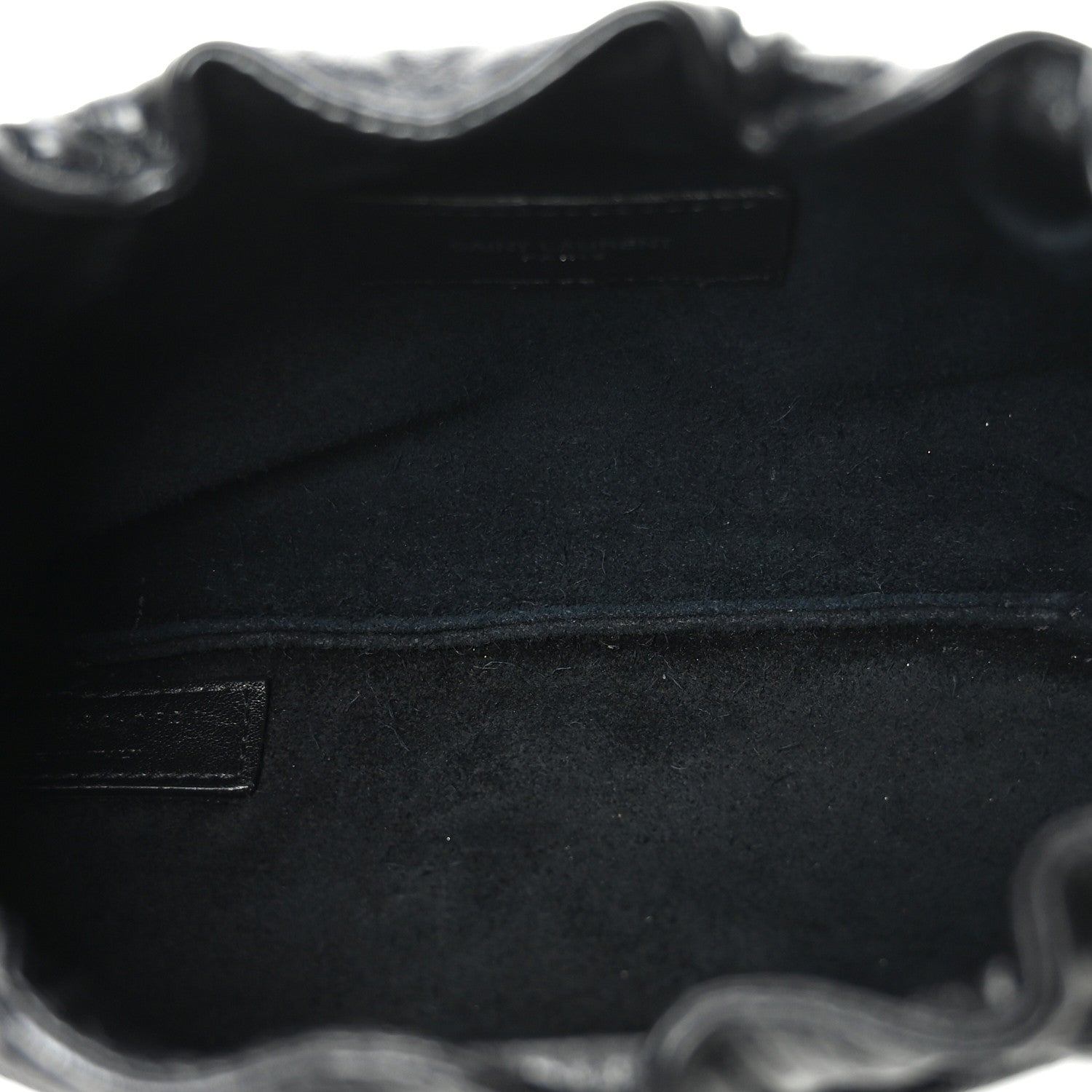 Calfskin Pac Ruched Hobo Black