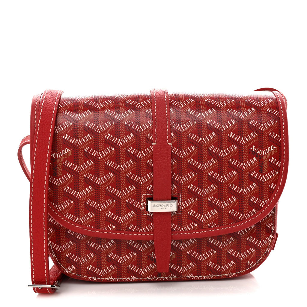 Goyardine Belvedere II PM Messenger Bag Red