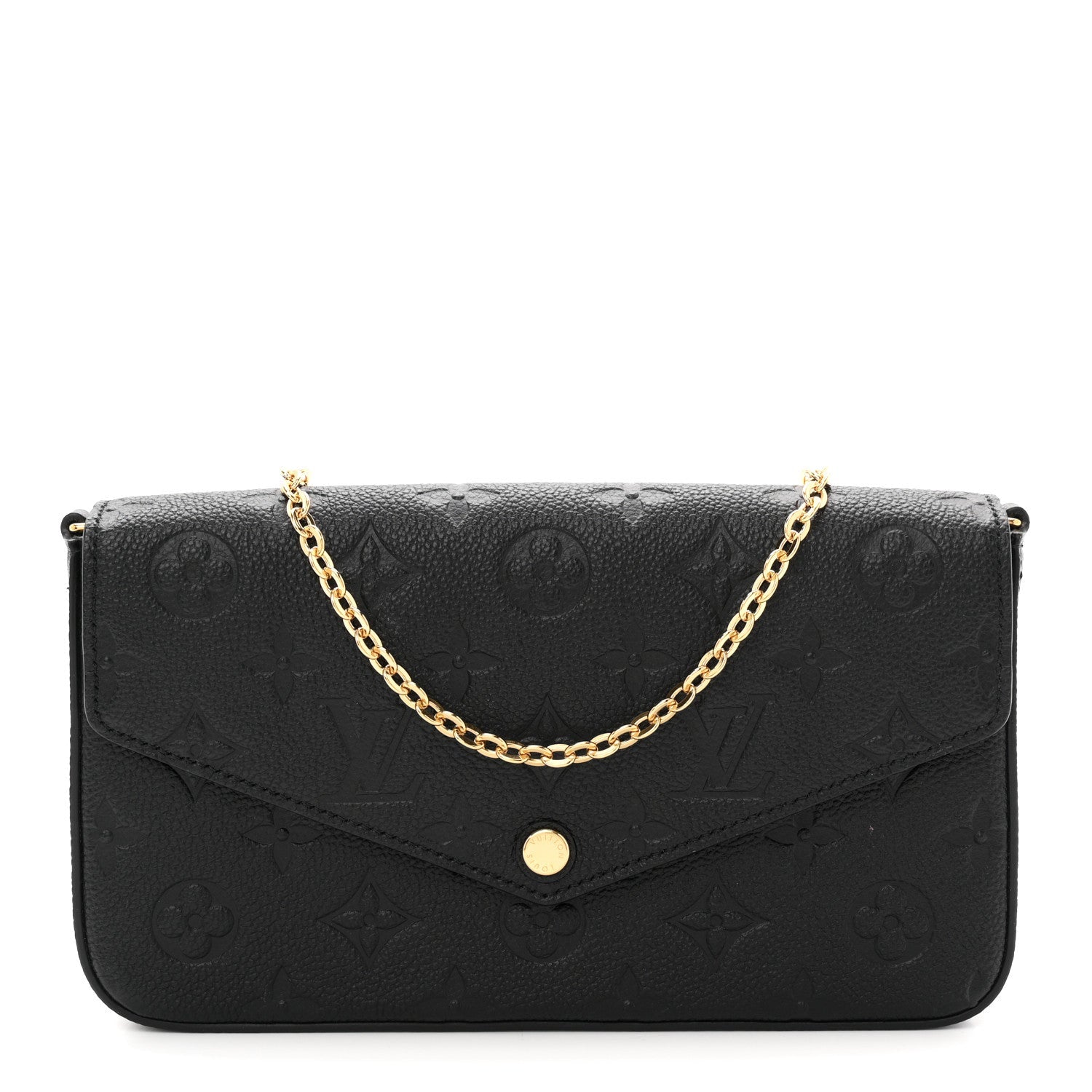 Empreinte Pochette Felicie Chain Wallet Black