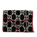 Gucci Dionysus Tweed Leather Chain Shoulder Wallet