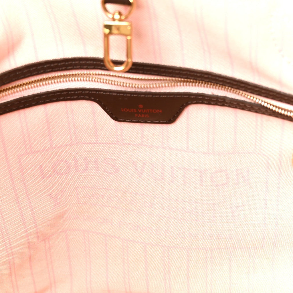 Damier Ebene Neo Neverfull MM Rose Ballerine