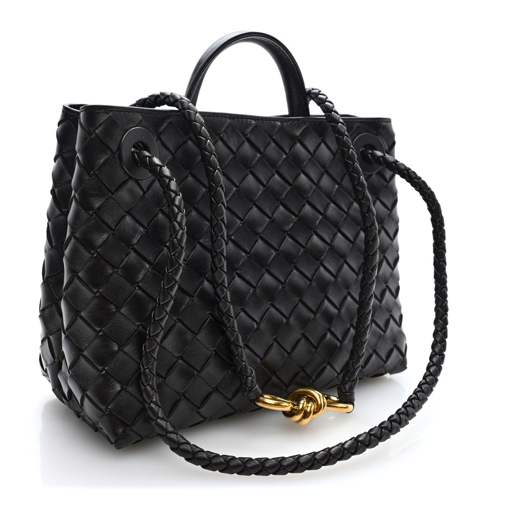 Nappa Intrecciato Small Andiamo Shoulder Bag Fondant