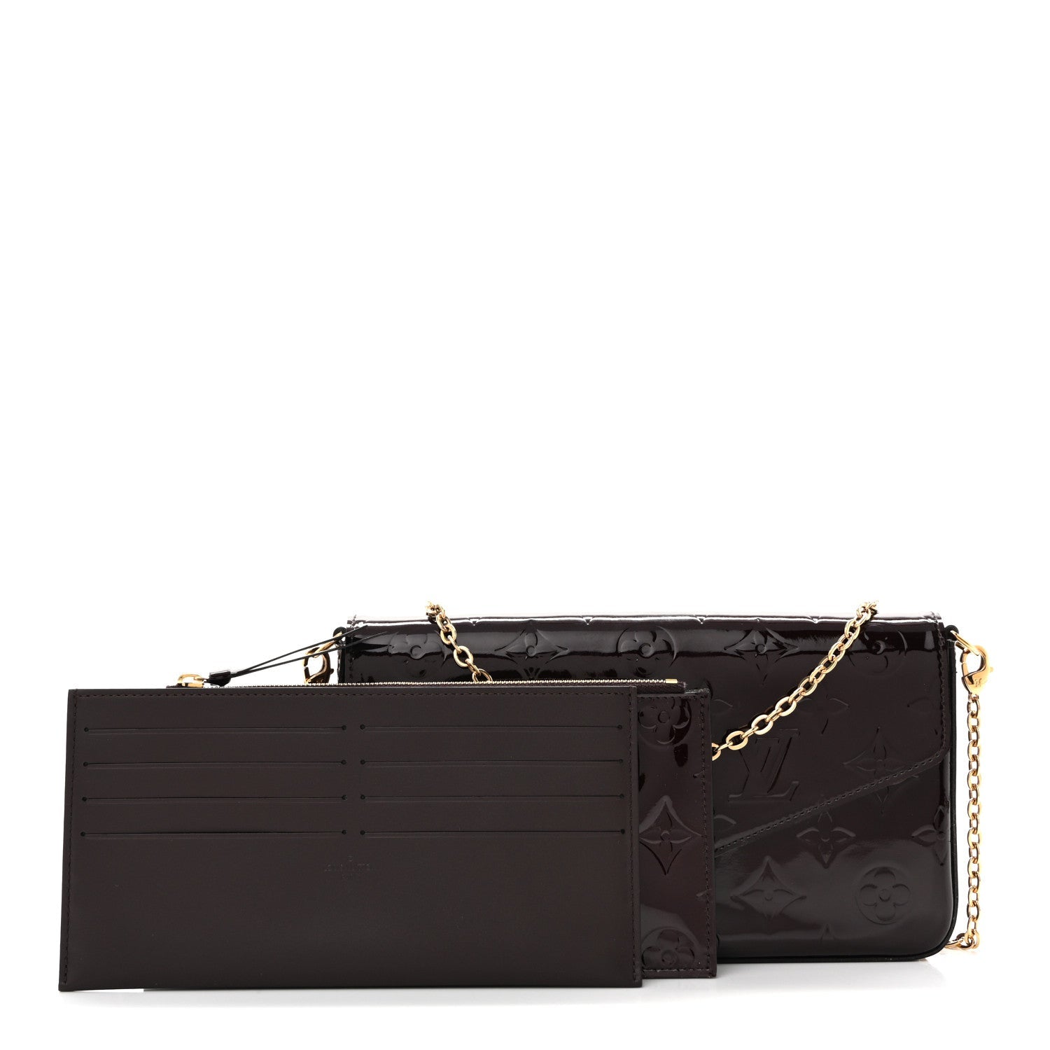 Vernis Pochette Felicie Chain Wallet Amarante