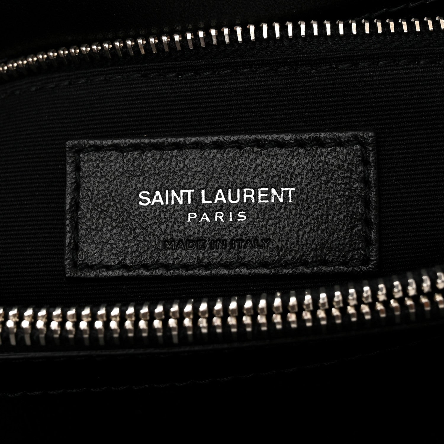 Calfskin Y Quilted Monogram Medium Loulou Chain Satchel Black