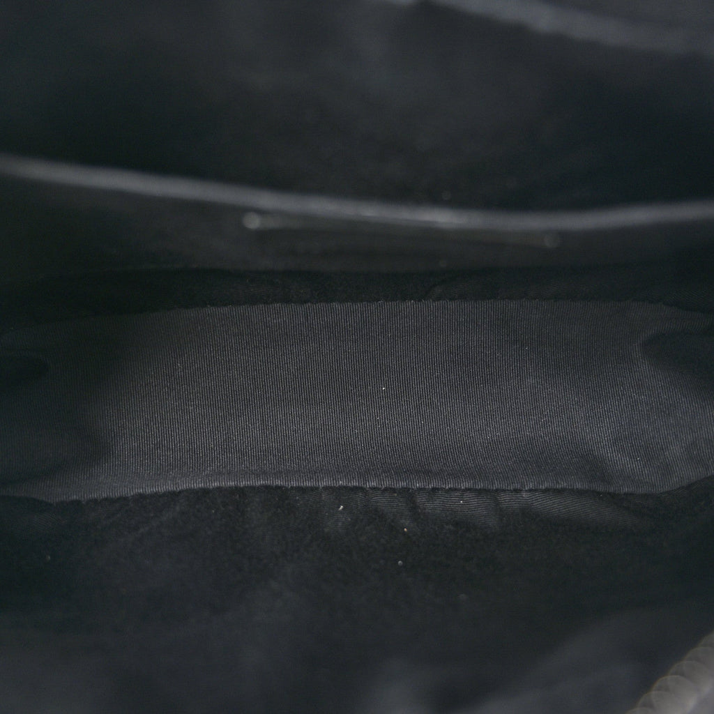 Calfskin Matelasse Monogram Monochrome Lou Camera Bag Black