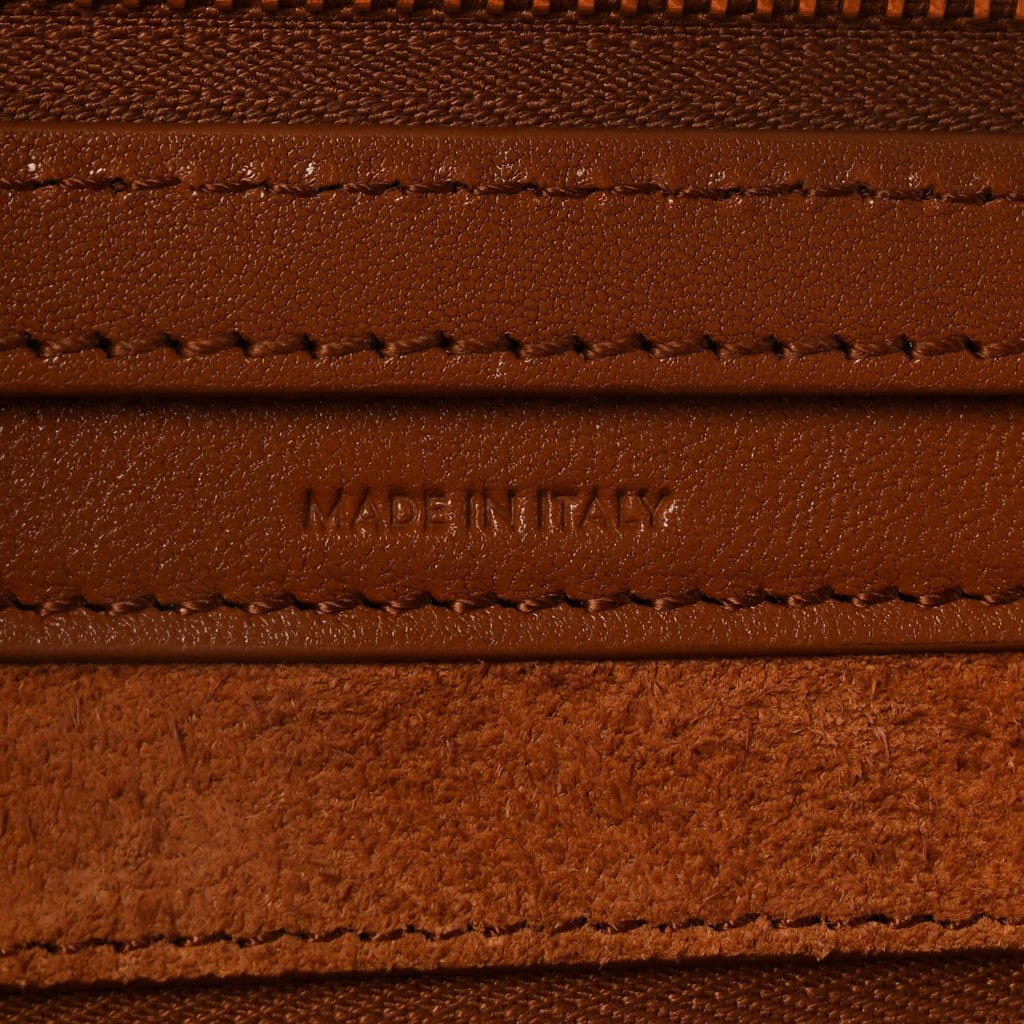 Supple Shiny Lambskin Little New Luggage Soft Tan