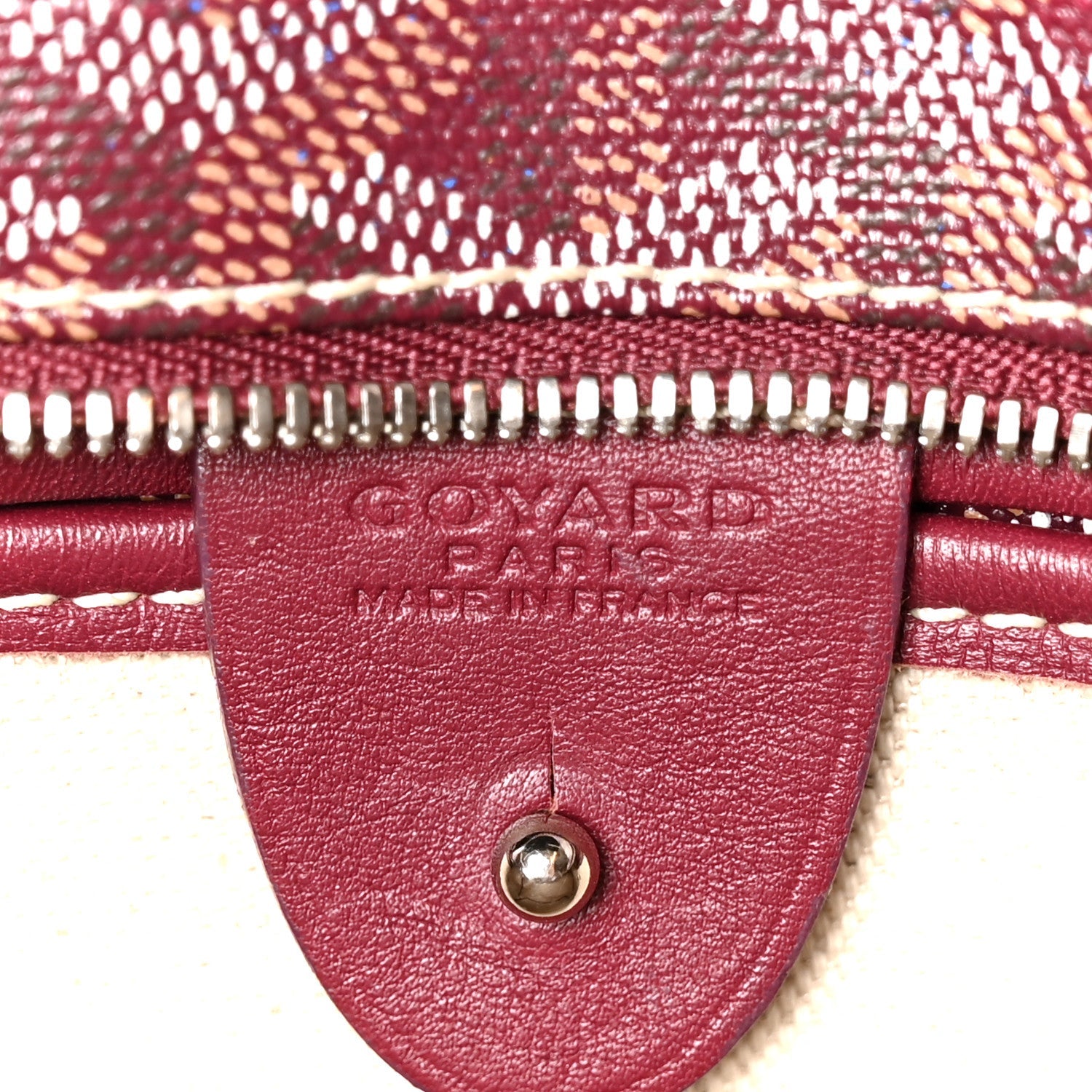 Goyardine Artois PM Burgundy