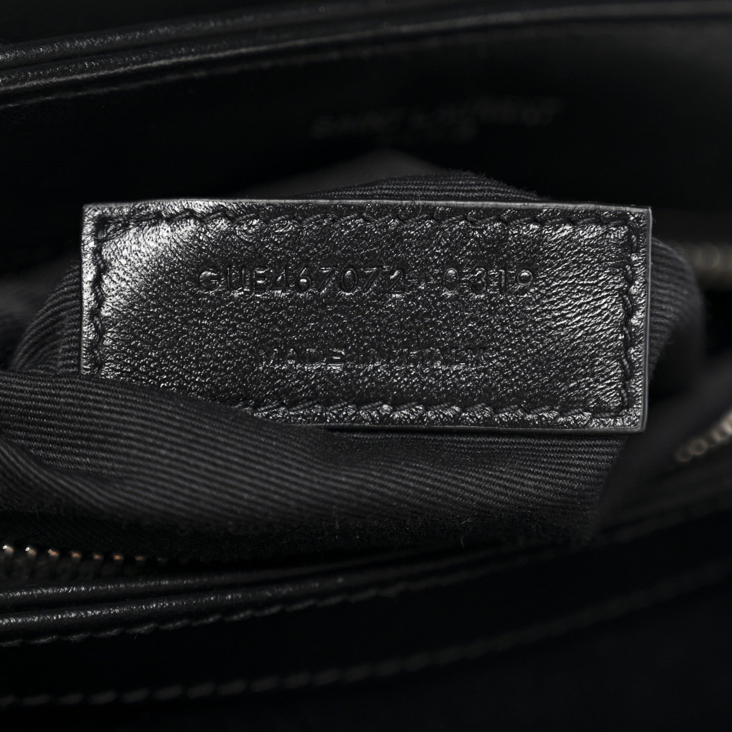 Calfskin Y Quilted Monogram Toy Loulou Crossbody Bag Black